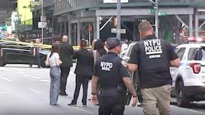 Woman randomly stabs 2 people in New York City’s Times Square, killing 1, then is killed by police