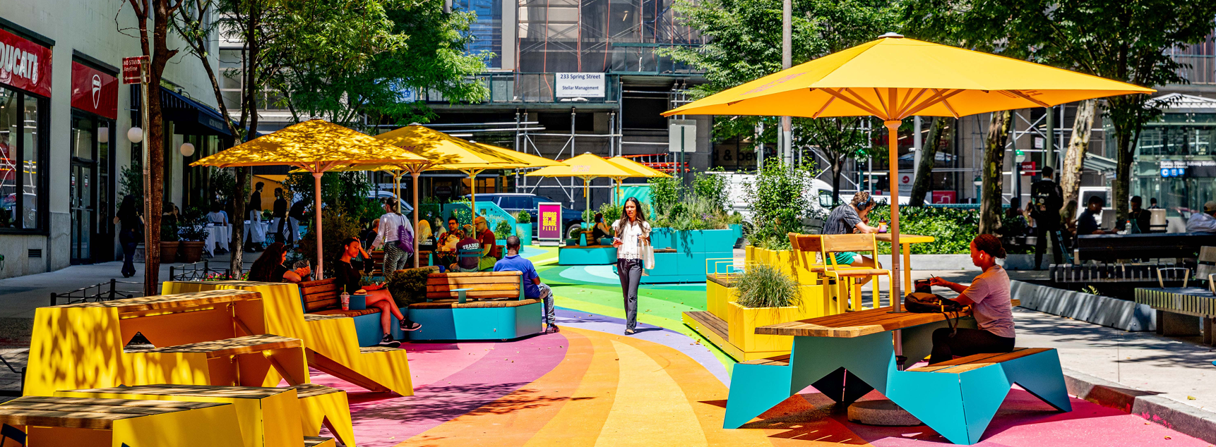 NEW YORK DEPARTMENT OF STATE ANNOUNCES COMPLETION OF $774,000 EXPANSION OF SPRING STREET PARK WITH NEW HUDSON SQUARE PLAZA IN MANHATTAN