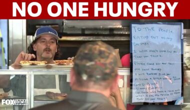 A Bronx pizzeria owner’s sign to people eating from his trash: ‘Come inside’