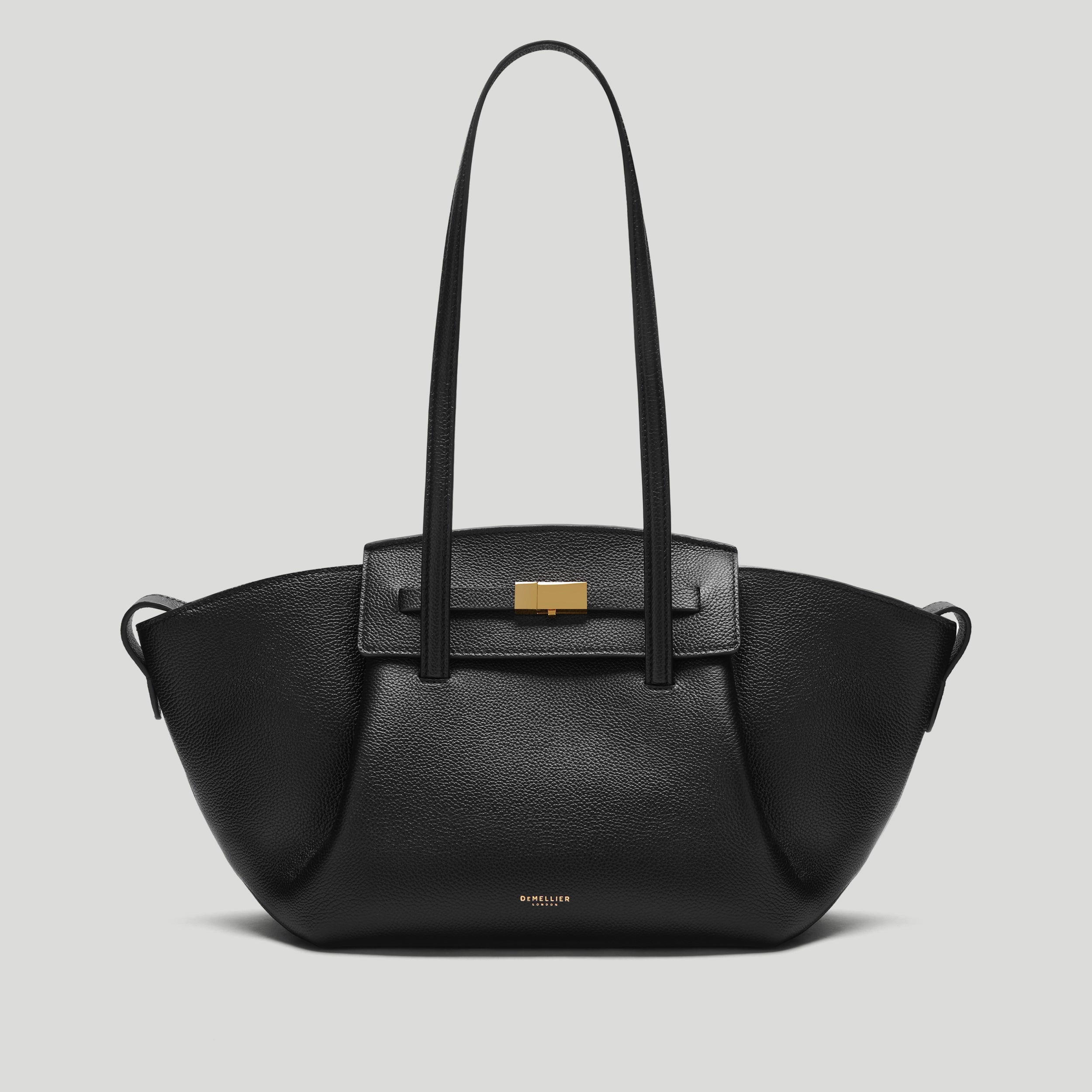 The Midi Brooklyn | Black Small Grain | Demellier