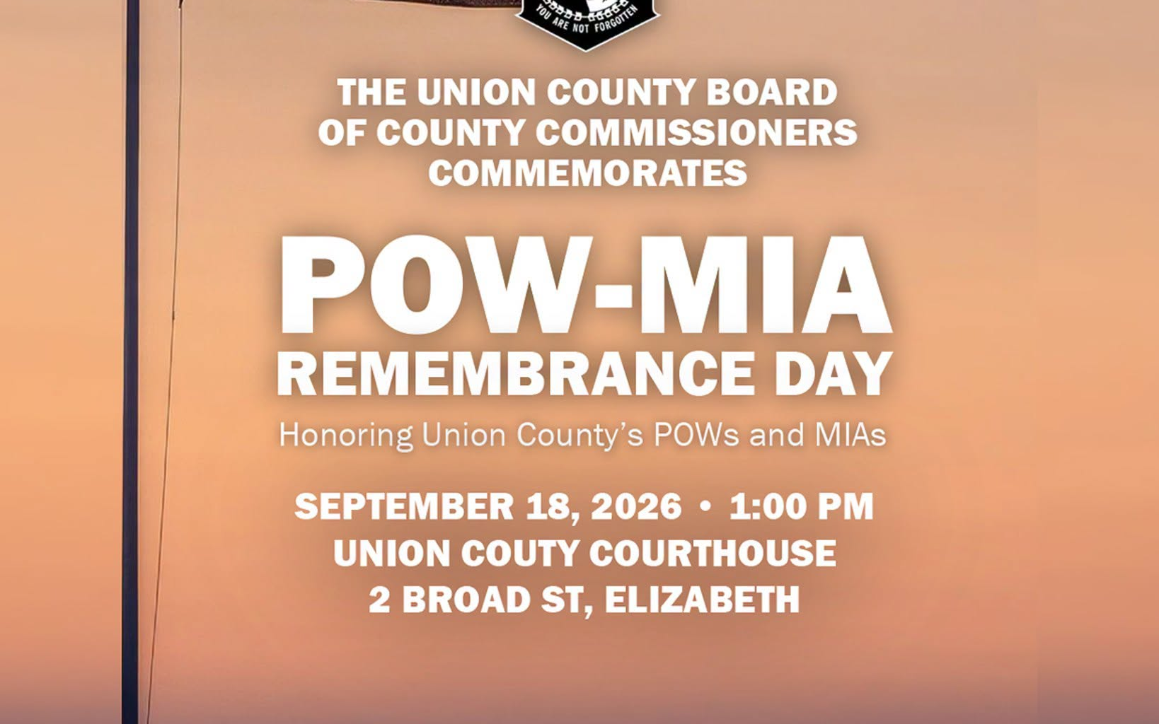 POW/MIA Recognition Day – County of Union, New Jersey
