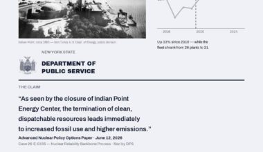 New York State now says, in writing, that closing Indian Point raised emissions