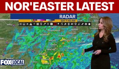NYC weather: Nor'easter brings coastal flood warnings and 60 mph wind gusts