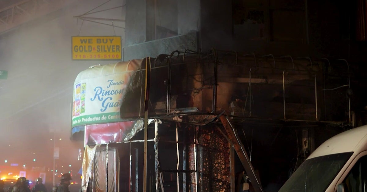 Large fire in Jamaica, Queens burns through store, firefighters say
