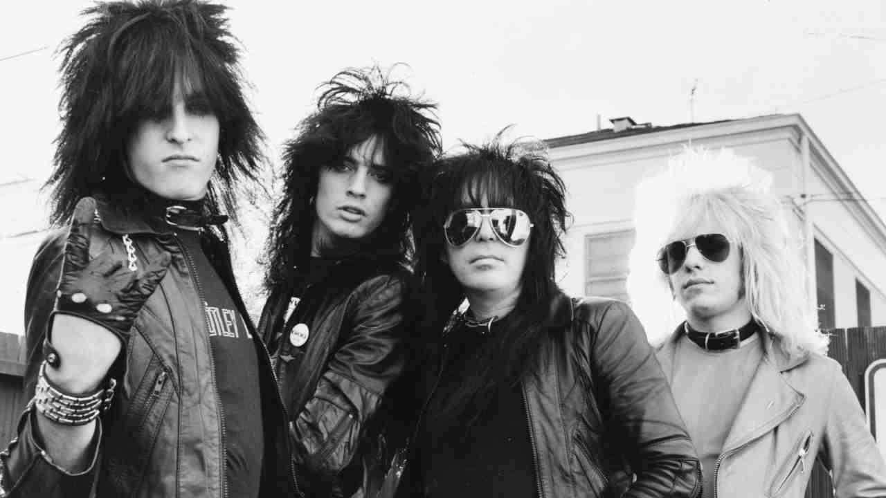 Motley Crue posing for a photograph in 1981