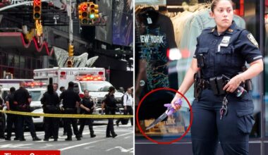 NYPD shoots, kills knife-wielding woman accused of stabbing two people, one fatally, in Times Square