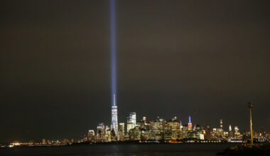 The view from the 69th Street Pier at the 16th Annual Sept. 11 Memorial. Photo: John Calabrese