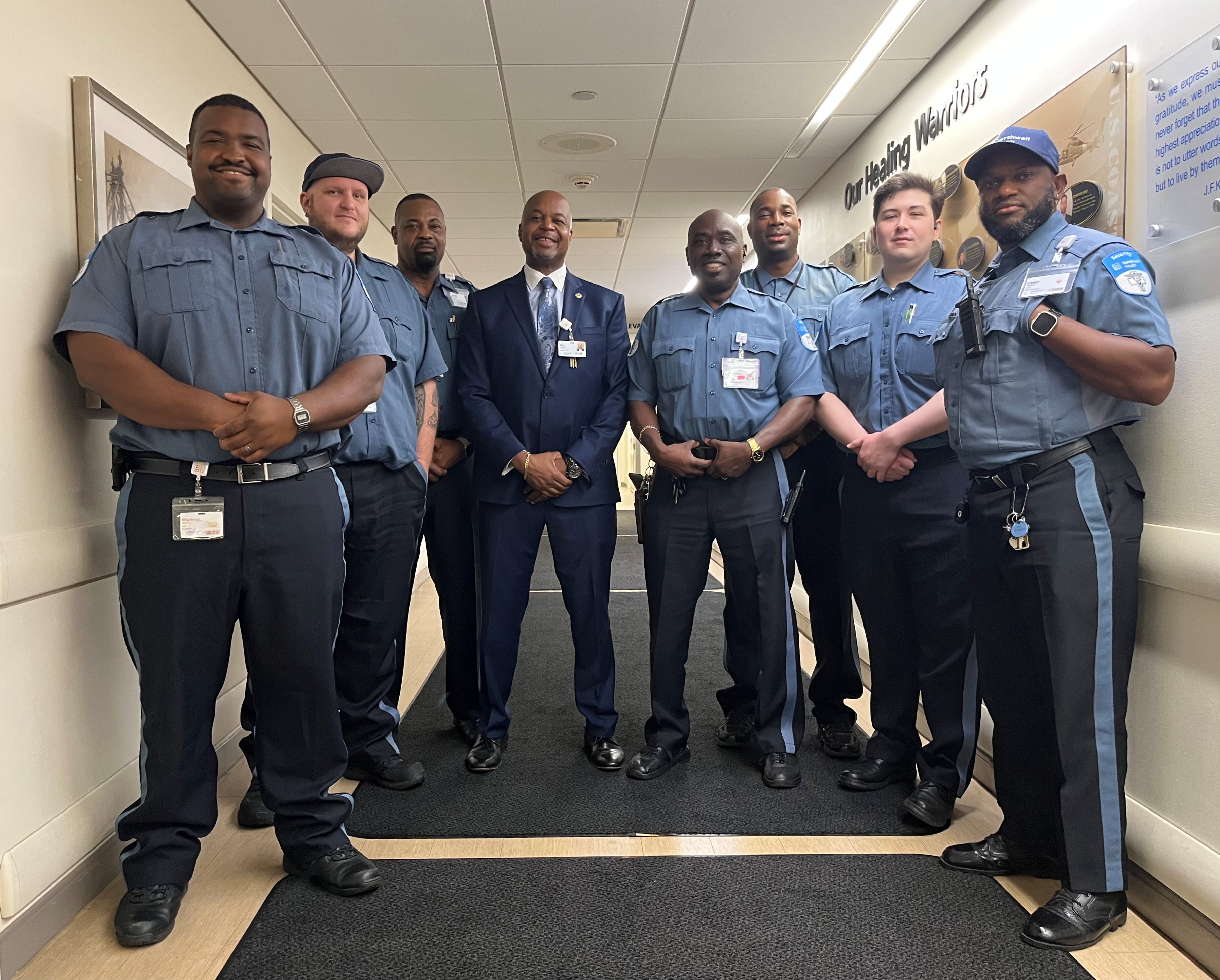 Gaspard's security team at Long Island Jewish Forest Hills Hospital calls him the "Patient Whisperer" for the way he handles the challenges of the job. 