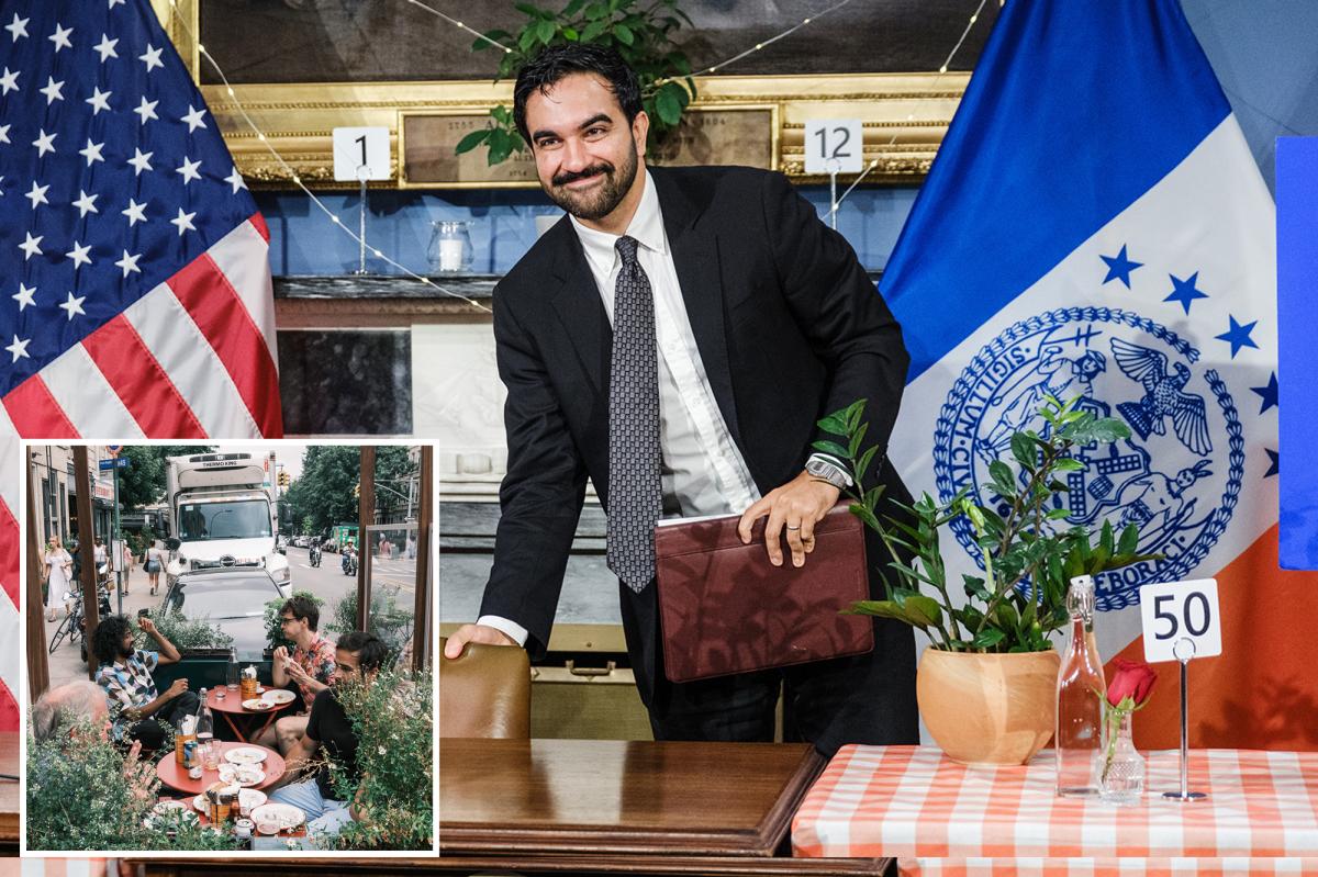 Mamdani signs law for year-round outdoor dining in NYC in social media-ready restaurant setting