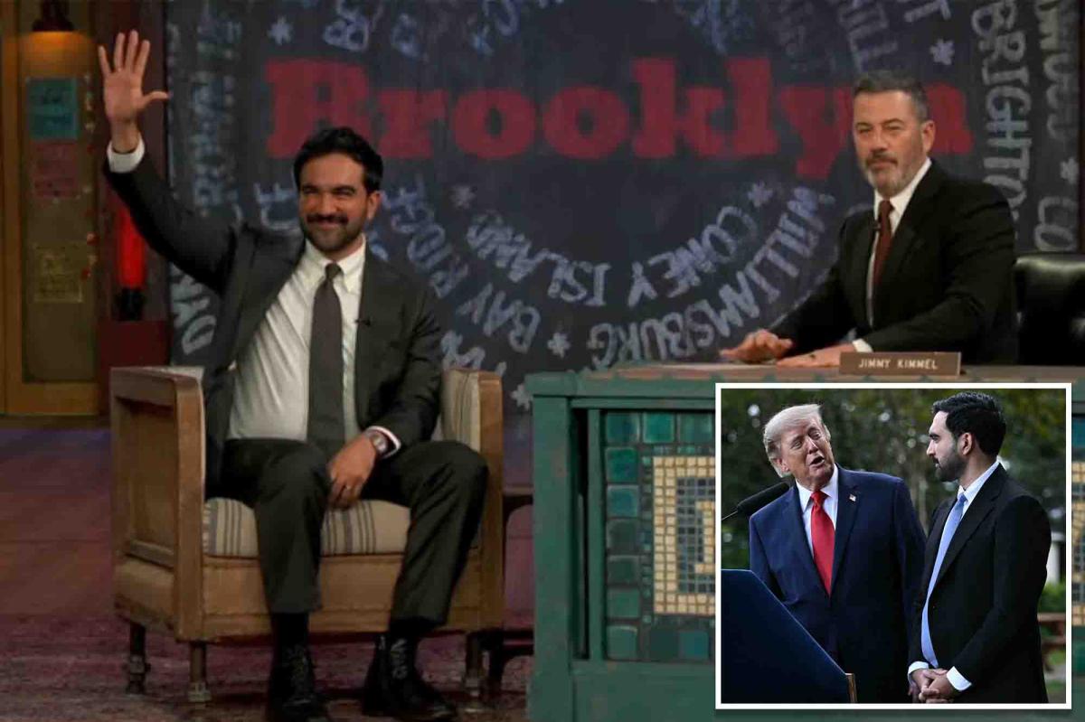 Mamdani reveals the secret to his chummy relationship with Trump during 'Jimmy Kimmel Live!' NYC broadcast