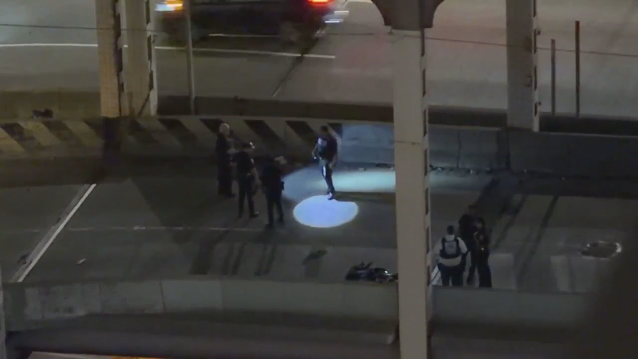 Cops say the motorcycle rider failed to navigate the hairpin turn on the Manhattan-bound ramp and was ejected after striking the center median. 