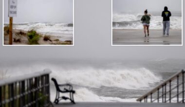 Long Island swimmer vanishes in ocean off Fire Island during deadly nor'easter as officials launch search