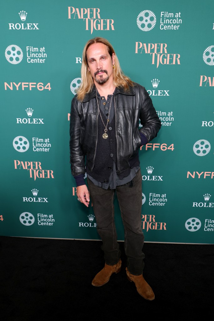 Marco Perego-Saldaña attending the "Paper Tiger" Red Carpet event.