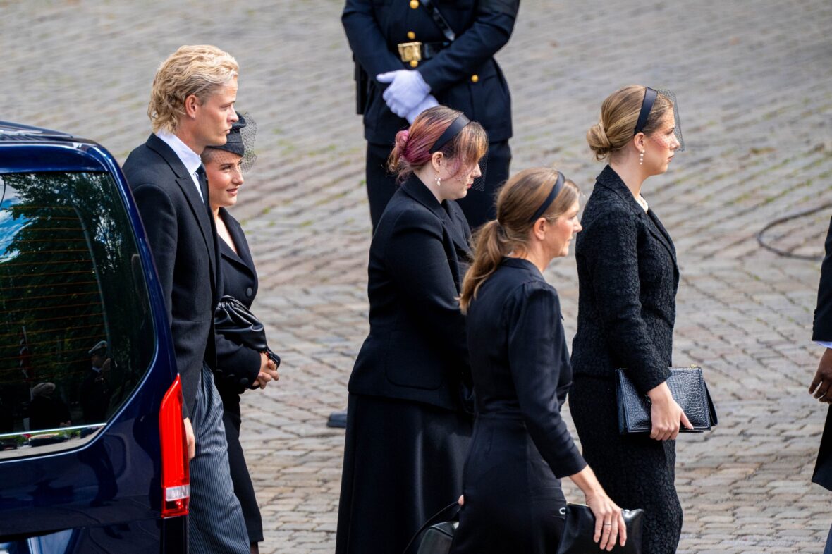 Marius Borg Høiby at King Harald funeral
