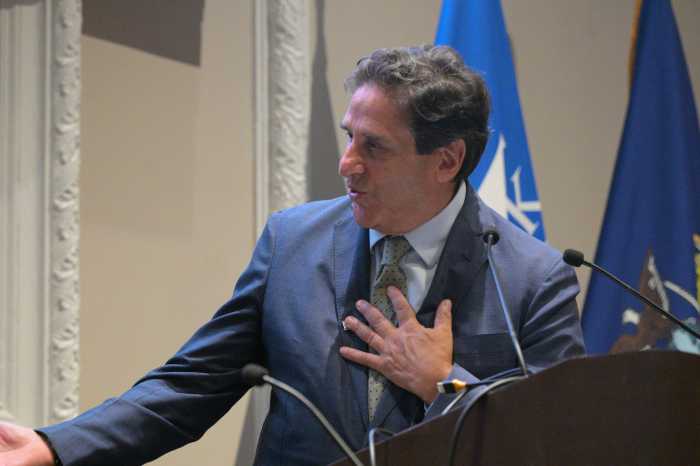 man wearing a gray suit