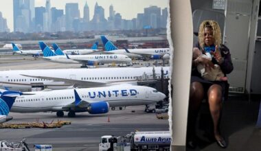United Airlines flight attendant catches sleeping mom's baby mid-flight