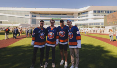 PHOTOS: Islanders At NYRA's Return to Racing at Belmont Park