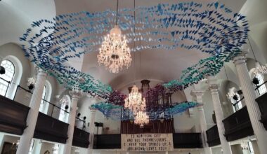 Origami installation commemorates 9/11 at Lower Manhattan church