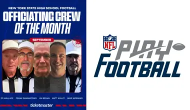 Each month during the high school football season, the New York Giants will honor a different officiating crew of the month to highlight their commitment to their communities and dedication to honesty and objectivity.
