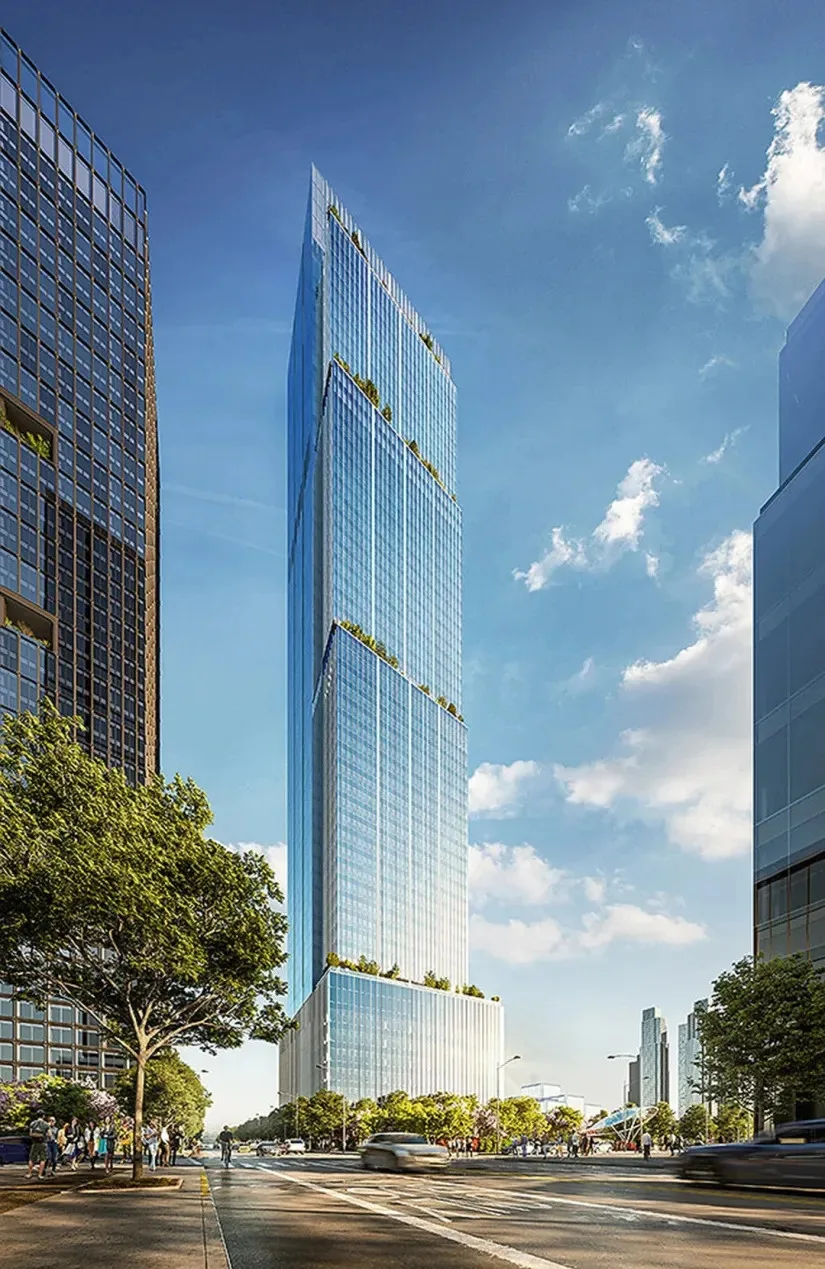 Two World Trade Center rendering as future American Express headquarters.