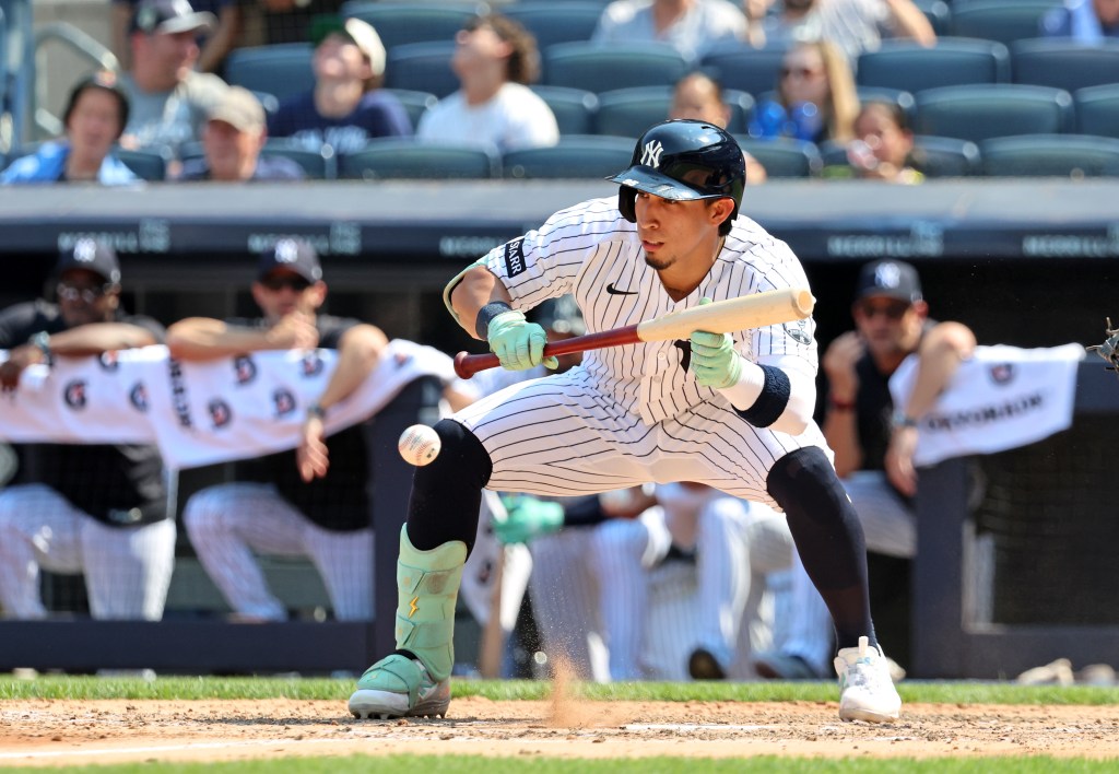 The Yankees designated Oswaldo Cabrera for assignment on Wednesday.