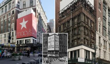 Macy's rival might nab coveted ad space on corner of NYC flagship, setting up potential legal fight