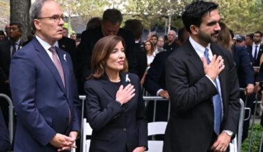 Gov. Kathy Hochul leaves 9/11 ceremony early to go on CNN
