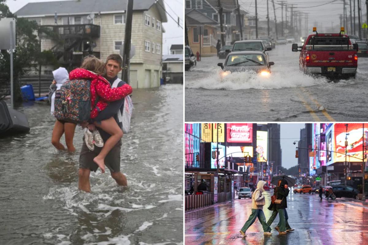 Nor'easter to pummel East Coast through Sunday night with 8 inches of rain and 80mph wind gusts