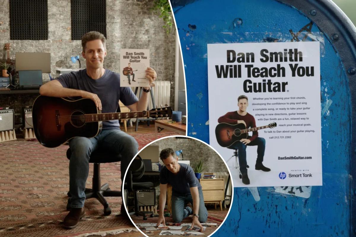 Iconic NYC guitar teacher Dan Smith lands Times Square billboard