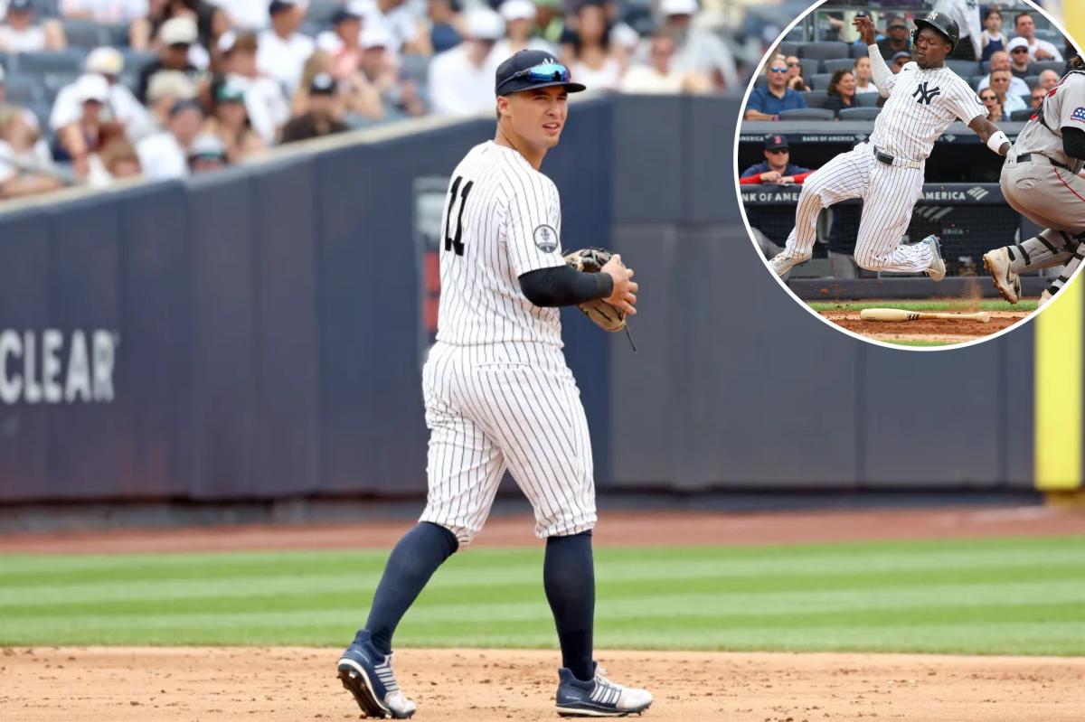 Yankees summon Anthony Volpe as Jazz Chisholm Jr. injury replacement