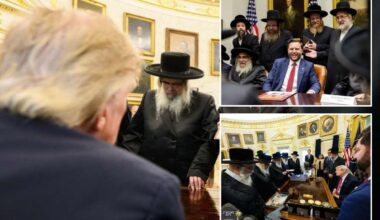 New York, New Jersey Hasidic leaders meet Trump, Vance in 'historic' Oval Office summit