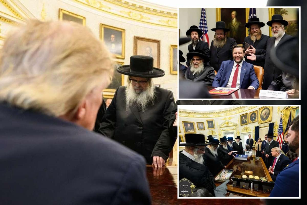 New York, New Jersey Hasidic leaders meet Trump, Vance in 'historic' Oval Office summit