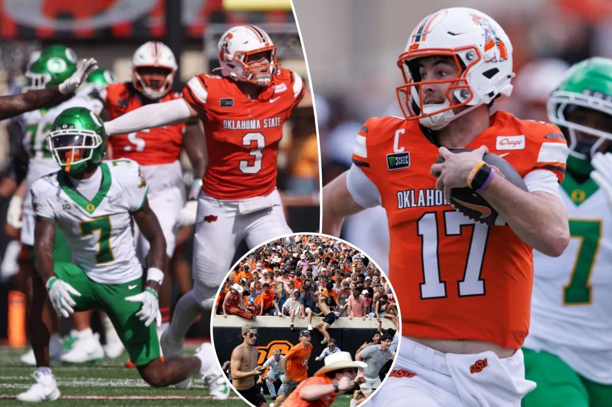 Oregon falls to Oklahoma State in historic college football upset