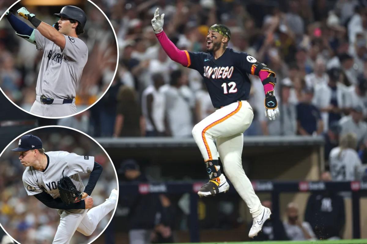 Yankees surrender walk-off homer in extra innings in loss to Padres