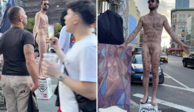 NYC artist goes fully naked for SoHo stunt that left New Yorkers irate