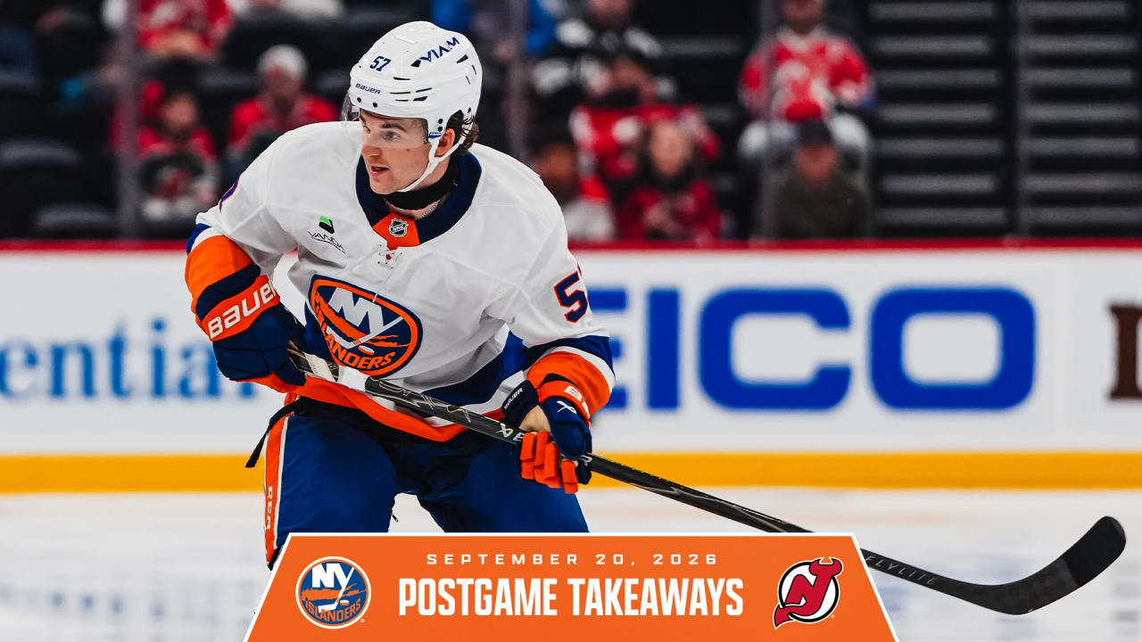 Takeaways: Islanders Fall to Devils 2-1 in Preseason Opener