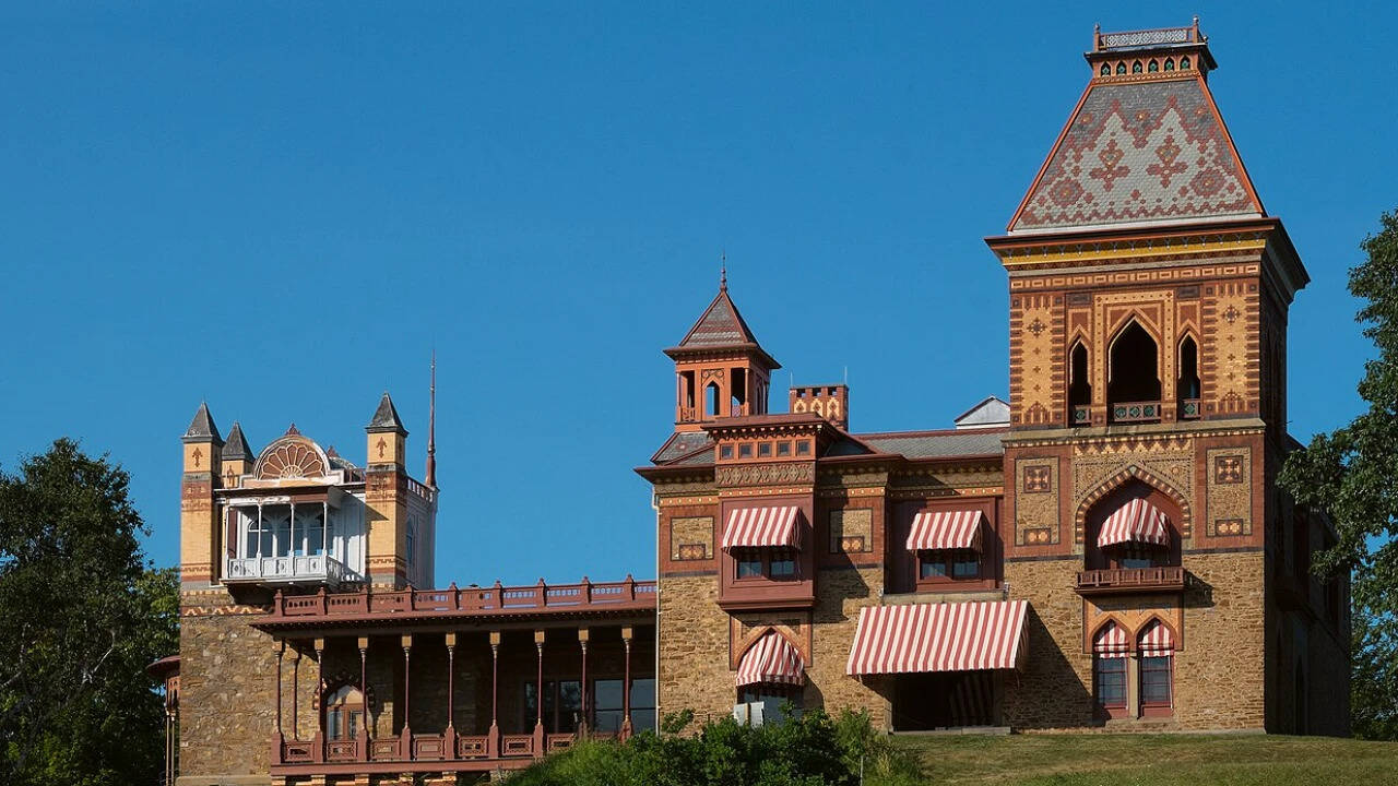 Olana, home of American landscape artist Frederic Edwin Church. Image credits: Wikimedia Commons Olana site