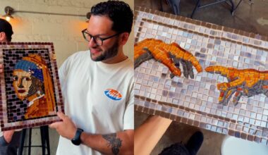 Learn to make iconic NYC subway-style mosaics: a mobile Queens art studio is hosting hands-on beginner classes inside Long Island City breweries