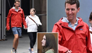 Lindsay Clancy's ex Patrick, his new wife hold hands as murder trial grips the nation