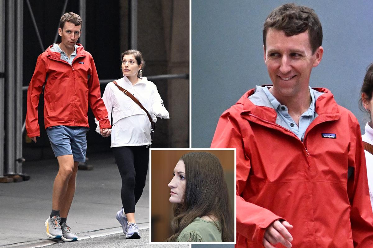 Lindsay Clancy's ex Patrick, his new wife hold hands as murder trial grips the nation