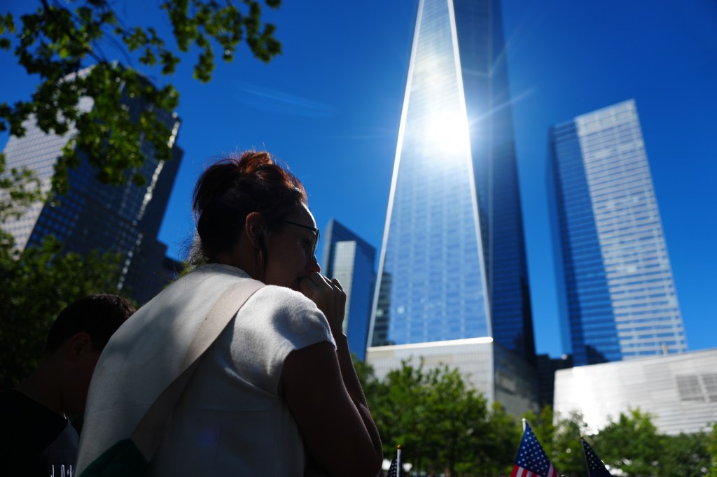 People visit the National September 11 Memorial & Museum at Ground Zero.