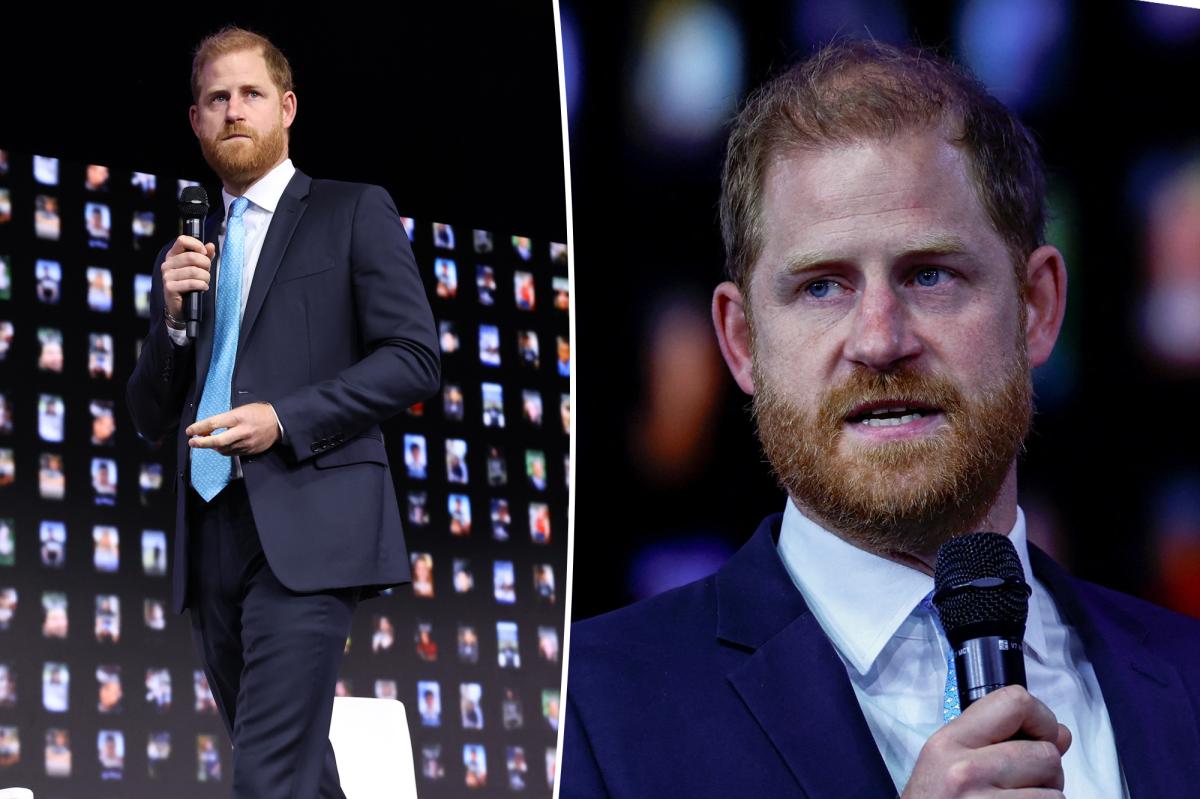 Prince Harry forced to stop AI speech after returning to US for NYC event