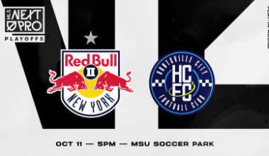 Red Bull New York II to host Huntsville City FC at MSU Soccer Park in MLS NEXT Pro Playoff Eastern Conference Play-In Round