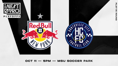 Red Bull New York II to host Huntsville City FC at MSU Soccer Park in MLS NEXT Pro Playoff Eastern Conference Play-In Round