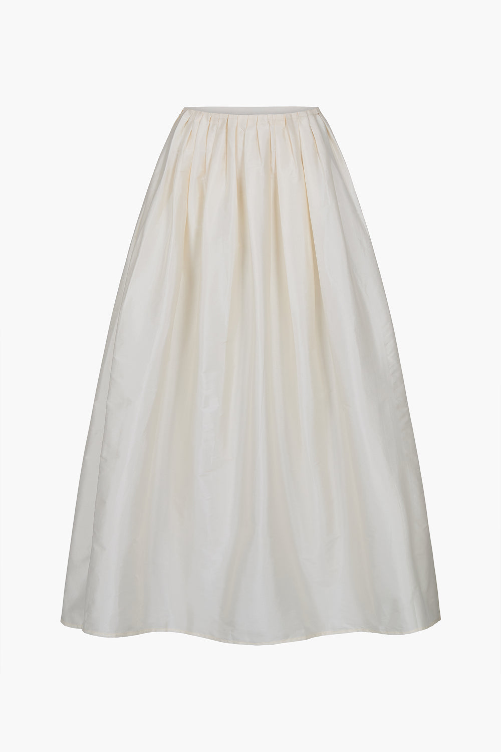 Techno Taffeta Million Pleats Skirt Pearl