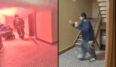Man seen with flaming object before fire that killed 1, injured 10 in the Bronx