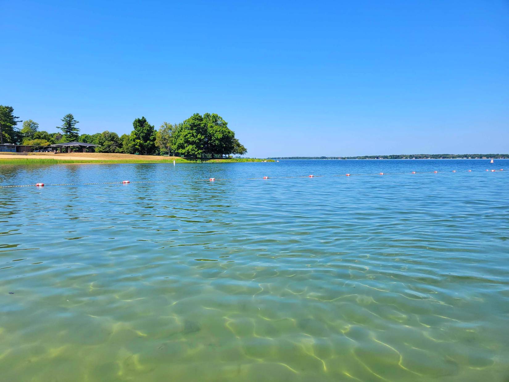 View of the St. Lawrence River from Robert Moses State Park in Massena, NY