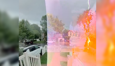 Watch: Jaw-dropping video shows man getting struck by lightning in Staten Island