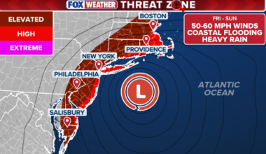 East Coast nor'easter updates, track, timeline and impact