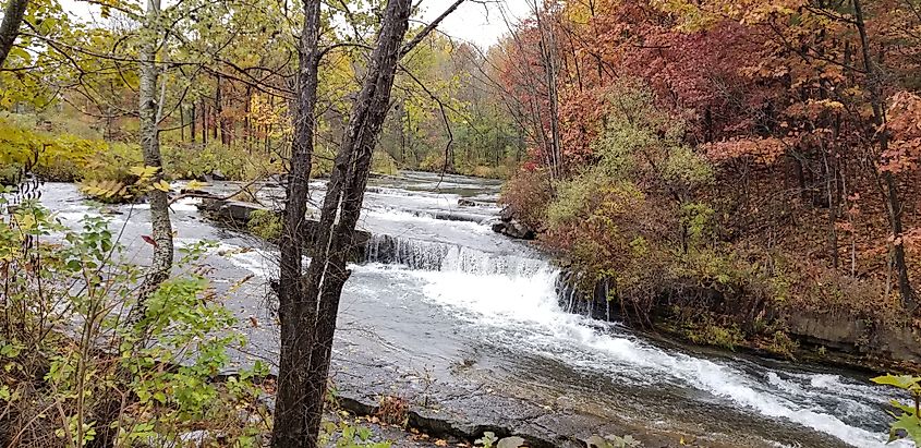 La Chute river Ticonderoga New York 